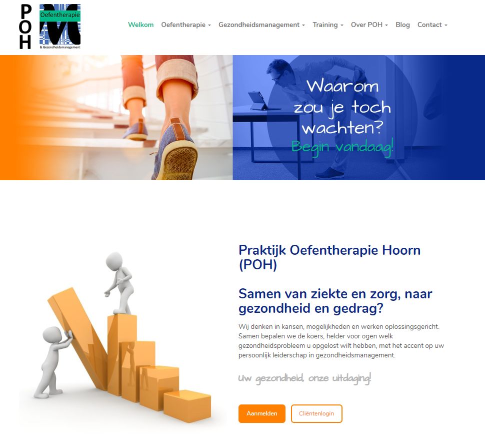 Praktijkwebsite Oefentherapie Hoorn