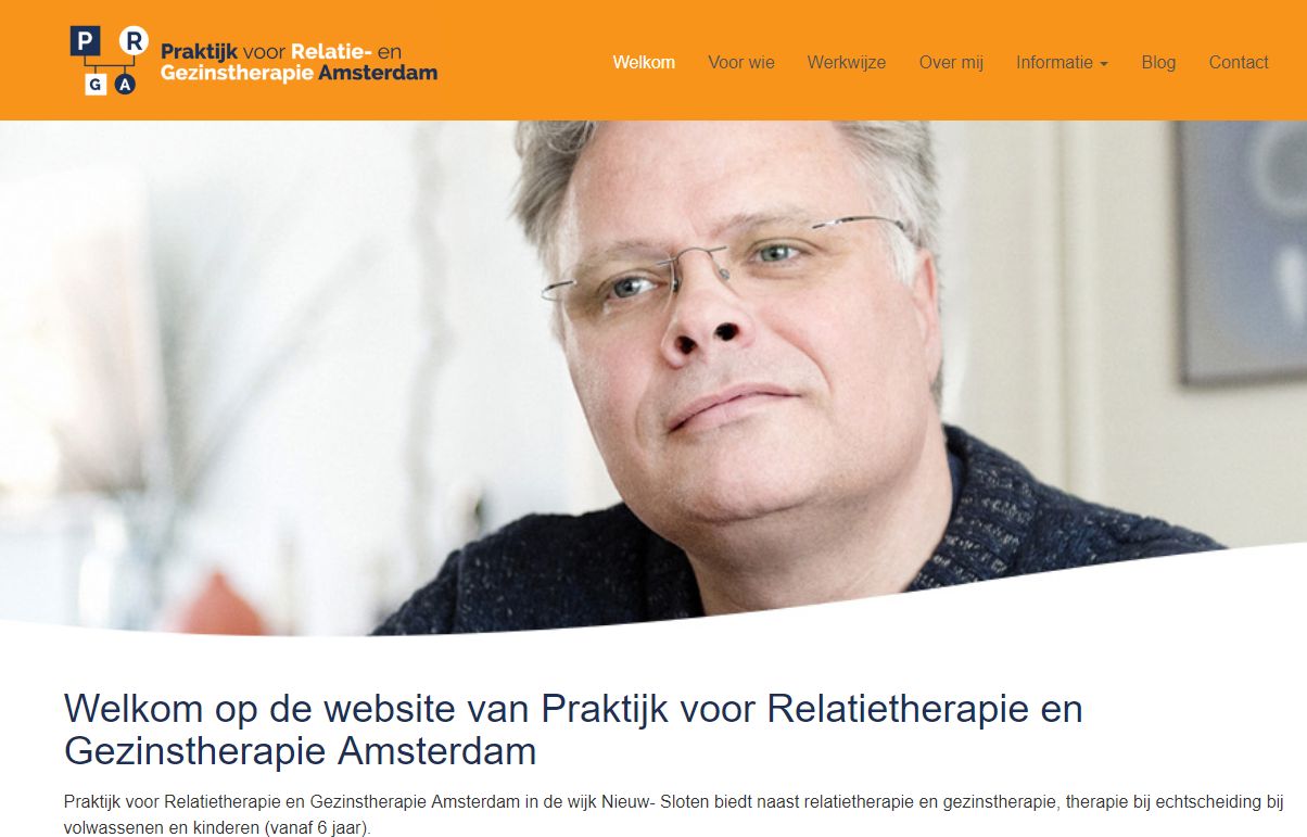 Praktijkwebsite relatie- en gezinstherapie Amsterdam